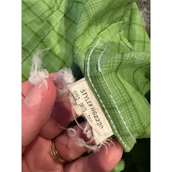 Marmot Men's XL Green Plaid Short Sleeve Button-Up Shirt Casual - Picture 9 of 13